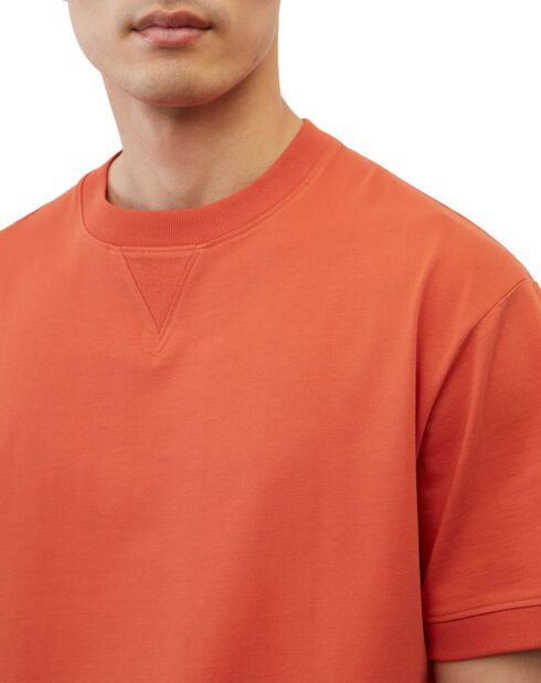 T-Shirt 100% Coton Bio col rond Modestie orange