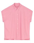 Chemise regular manches courtes rose