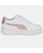 Baskets en Cuir Cali Dream Shiny Pack blanc/rose