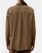 Chemise fluide marron