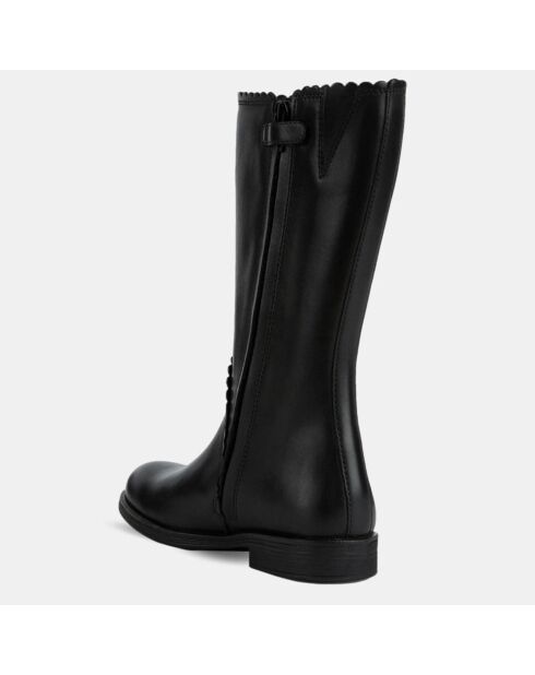 Bottes en Cuir Agatanoir noires