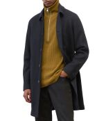 Manteau en Laine mélangée raglan noir