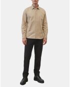 Chemise Regular Fit chinée beige