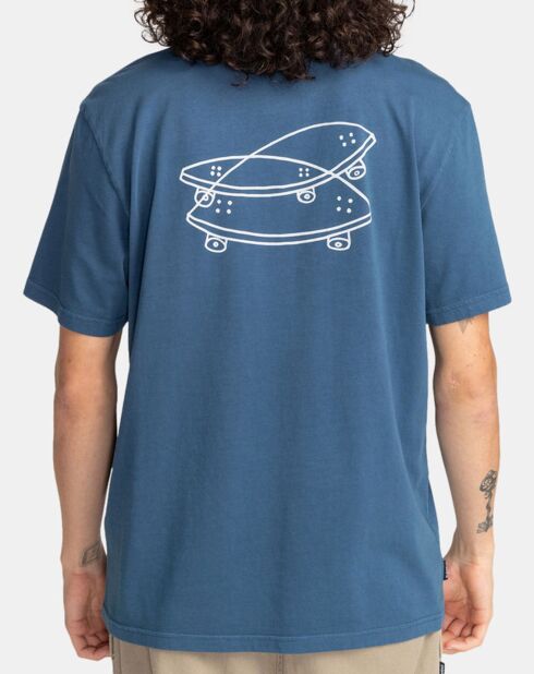T-Shirt Illusion bleu moyen