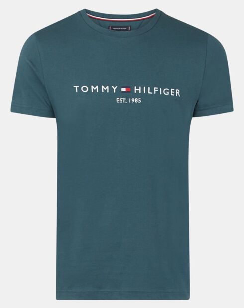 T-Shirt 100% Coton Bio logo bleu pétrole