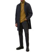 Manteau en Laine mélangée raglan noir