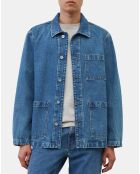 Veste en jean bleue