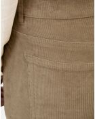 Pantalon en Velours côtelé Lulea beige
