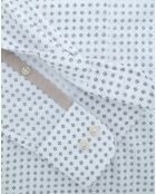 Chemise Slim Fit imprimée foulard blanche