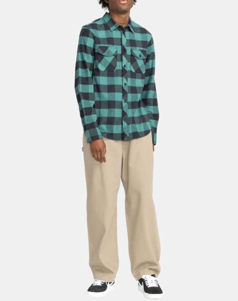Chemise en Flanelle Tacoma à carreaux verte