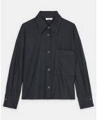 Veste  à rayures noire