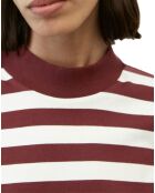 T-Shirt 100% Coton Bio rayé rouge/blanc