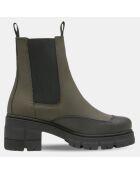 Chelsea Boots en Cuir kaki