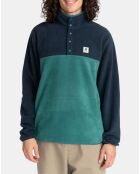 Sweat polaire Abenaki po bleu marine/vert