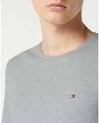 T-Shirt slim Stretch gris clair