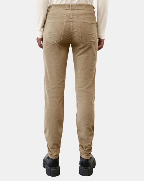 Pantalon en Velours côtelé Lulea beige