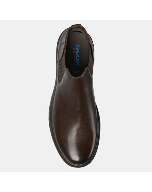 Chelsea boots en Cuir Spherica marron foncé