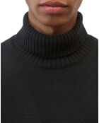 Pull en Laine d'Agneau mélangée noir