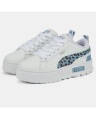 Baskets en Cuir Mayze Wild blanc/bleu