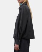 Veste  à rayures noire