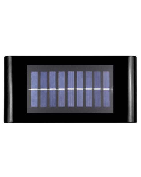 Lámpara de pared negra solar UP&DOWN, 10 x 20 x 3,5 cm