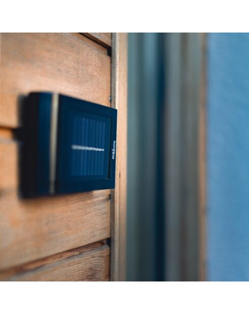 Lámpara de pared negra solar UP&DOWN, 10 x 20 x 3,5 cm