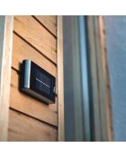 2 apliques solares UP&DOWN negros de 10 x 20 x 3,5 cm