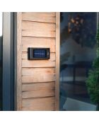 6 apliques solares UP&DOWN negros de 10 x 20 x 3,5 cm