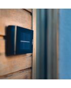 6 apliques solares UP&DOWN negros de 10 x 20 x 3,5 cm