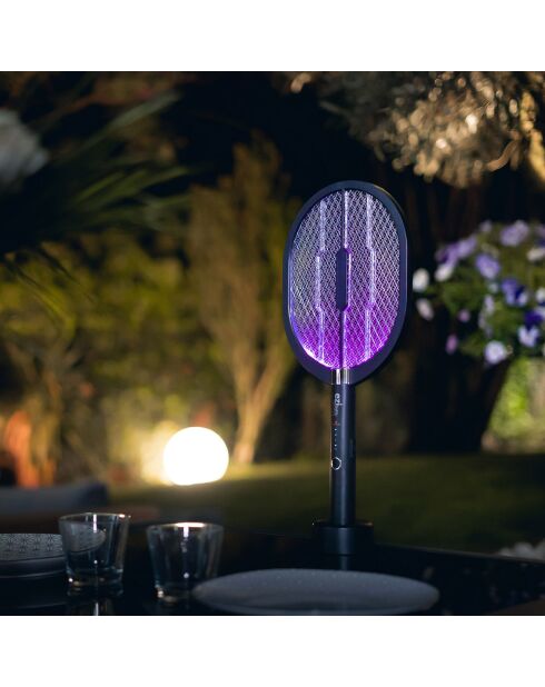 Schwarzer kabelloser Mückenschutzschläger - 51x22x4,5 cm