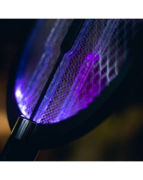 Schwarzer kabelloser Mückenschutzschläger - 51x22x4,5 cm