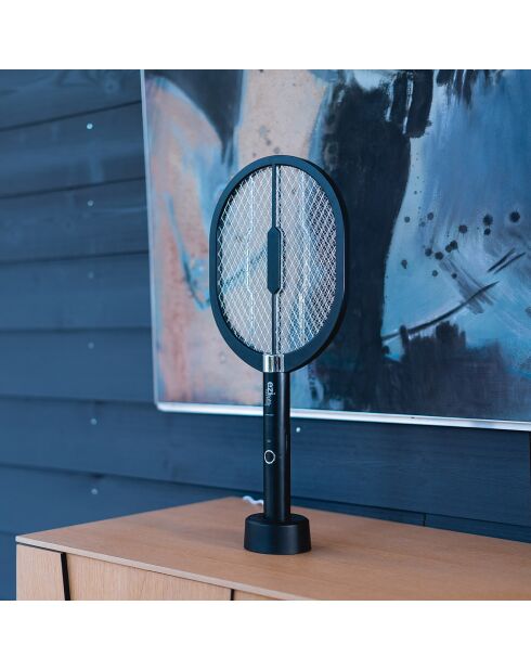 Schwarzer kabelloser Mückenschutzschläger - 51x22x4,5 cm