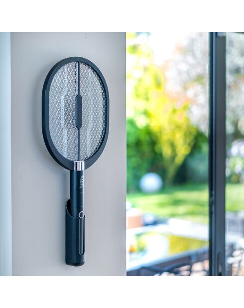 Schwarzer kabelloser Mückenschutzschläger - 51x22x4,5 cm