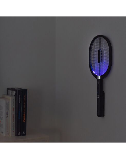 Schwarzer kabelloser Mückenschutzschläger - 51x22x4,5 cm