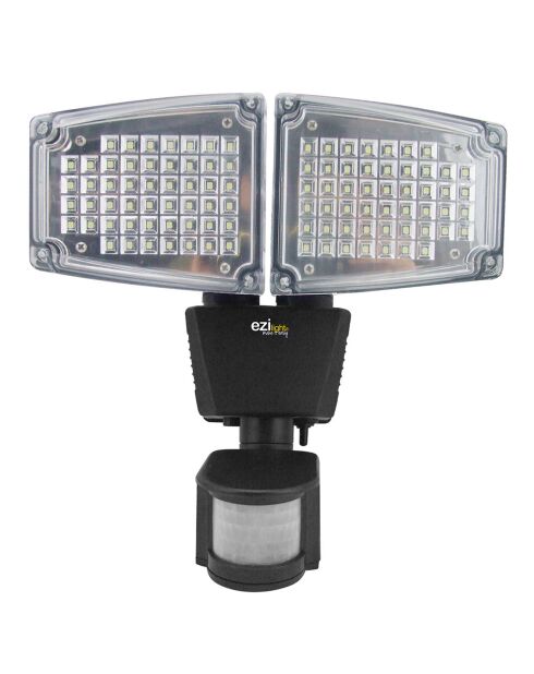 2 schwarze Solar Pro 2 Solarstrahler - 23x18,3x23,4 cm