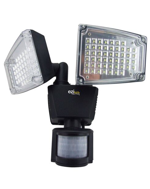 2 schwarze Solar Pro 2 Solarstrahler - 23x18,3x23,4 cm