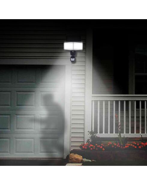 2 schwarze Solar Pro 2 Solarstrahler - 23x18,3x23,4 cm