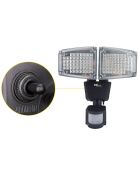 2 zwarte Solar Pro 2 zonneschijnwerpers - 23x18,3x23,4 cm