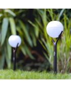 3 Balises solaires Solar Peaky Ball noires - 41x9x9 cm