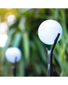 3 Balises solaires Solar Peaky Ball noires - 41x9x9 cm