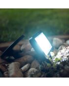 2 schwarze Solar Moon One Solarstrahler - 15x12x5 cm