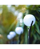 3 Balises solaires Solar Peaky Ball noires - 41x9x9 cm