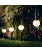 3 Balises solaires Solar Peaky Ball noires - 41x9x9 cm