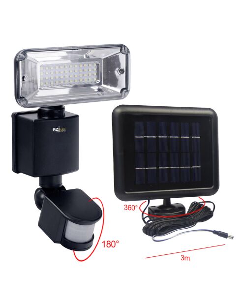 Solar Pro 1 zwarte solarspot - 22,7x13,2x16 cm