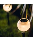 3 Balises solaires Solar Peaky Ball noires - 41x9x9 cm