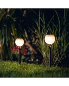 3 Balises solaires Solar Peaky Ball noires - 41x9x9 cm