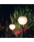 3 Balises solaires Solar Peaky Ball noires - 41x9x9 cm