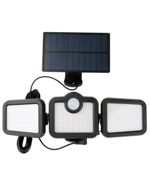 2 zwarte Solar Moon L zonneschijnwerpers - 29,5x10x9 cm