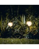 3 Balises solaires Solar Peaky Ball noires - 41x9x9 cm