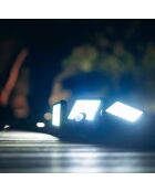 2 zwarte Solar Moon L zonneschijnwerpers - 29,5x10x9 cm